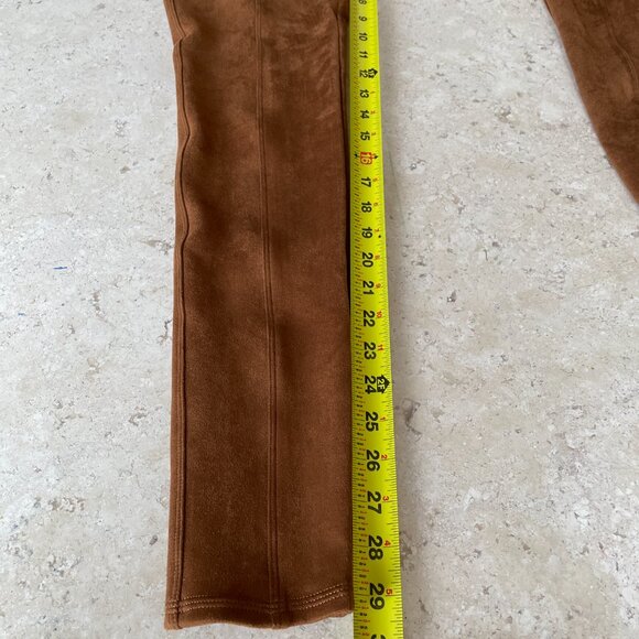 NWT Spanx High Waisted Faux Suede Leggings Rich Camel, Size M - Picture 11 of 13